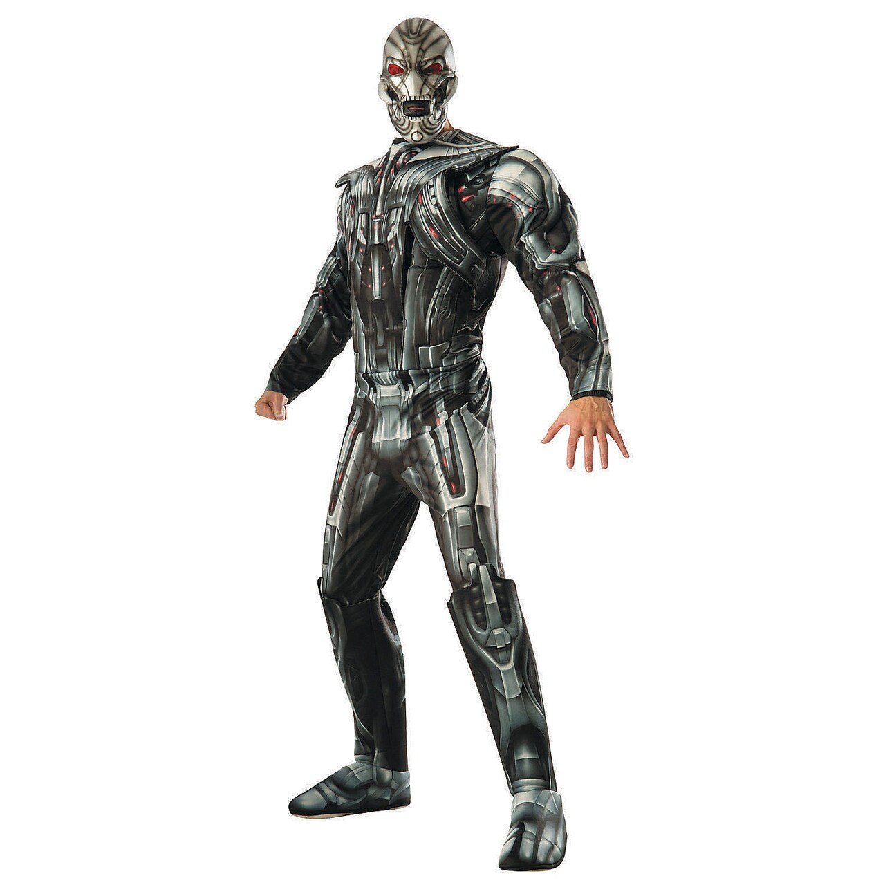 Men's Ultron Costume Deluxe Marvel Avengers Villain Outfit for Halloween Cosplay Parties